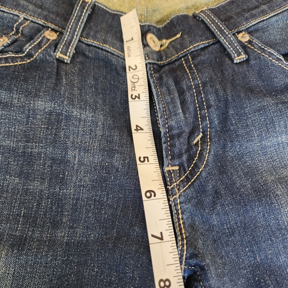 VINTAGE LEVI'S TOO SUPER LOW FLARE JEANS - Picture 9 of 11
